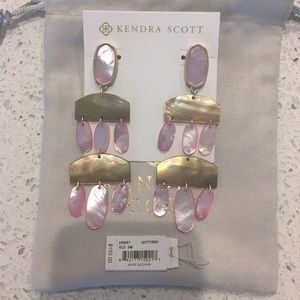 Blush Mother of Pearl Kendra Scott Emmet Earrings